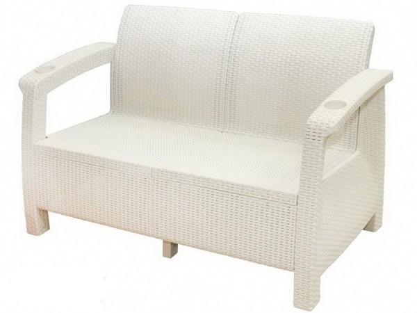 Двухместный диван Yalta Sofa Seаt белый купить в Печоре