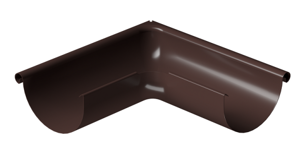 Угол внешний 90° D125 Döcke STAL PREMIUM Шоколад, (RAL 8019) купить в Печоре