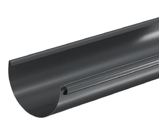 Водосток Aquasistem, система 125x90 - Водосточный желоб 3.00м RAL 7024 Тёмно-серый купить в Печоре