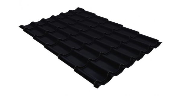 Металлочерепица классик GL 0,5 Velur20 RAL 9005 черный купить в Печоре