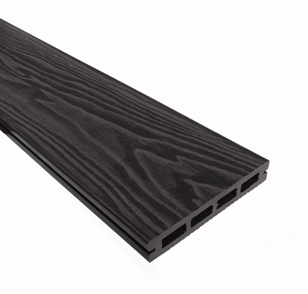 Террасная доска из ДПК Terrapol Смарт 3D Пустотелая с пазом Черное дерево купить в Печоре