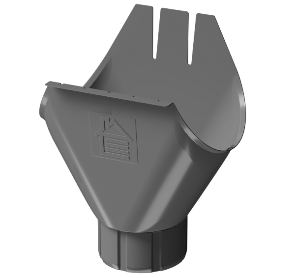 Воронка желоба D125 Döcke STAL PREMIUM Графит, (RAL 7024) купить в Печоре