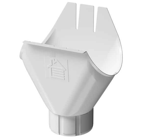 Воронка желоба D125 Döcke STAL PREMIUM Пломбир, (RAL 9010) купить в Печоре
