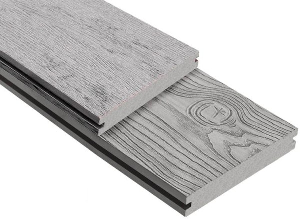 Террасная доска ДПК Outdoor 3D полнотелая STORM/OCEAN GREY серая микс купить в Печоре
