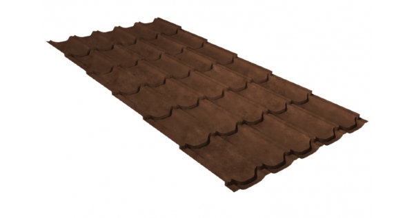 Металлочерепица квинта плюс 0,45 Safari Twincolor Brown купить в Печоре