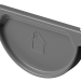 Заглушка желоба D125 Döcke STAL PREMIUM Графит, (RAL 7024) купить в Печоре