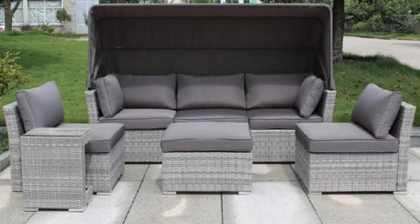 Диван-Трансформер AFINA плетеный из иск. ротанга AFM-320G Grey купить в Печоре