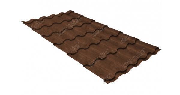Металлочерепица кредо 0,45 Safari Twincolor Brown купить в Печоре