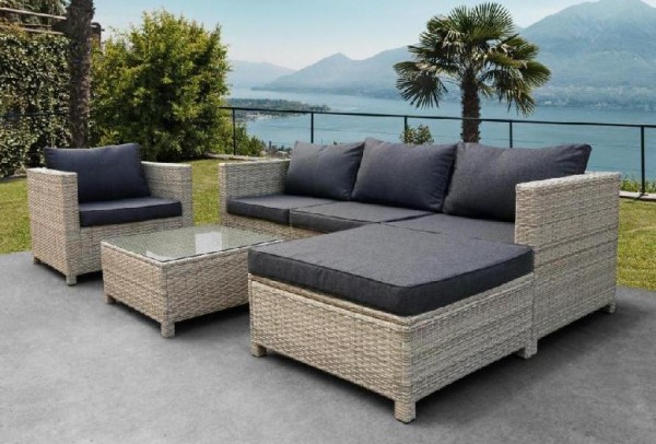 Комплект мебели AFINA плетеной из иск. ротанга YR821G Grey/Grey купить в Печоре