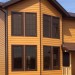 Фиброцементный сайдинг Latonit Красное дерево (RAL 8001/8008) купить в Печоре