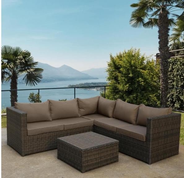 Комплект мебели AFINA плетеной из иск. ротанга YR825A Brown/Beige купить в Печоре