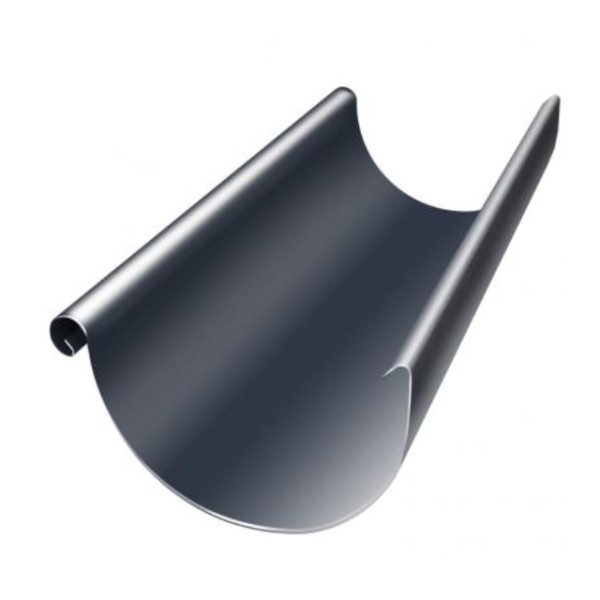 Водосток Grand Line 150x100 – Полукруглый желоб 3 метра RAL 7024 купить в Печоре