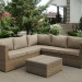 Комплект мебели AFINA плетеной из иск. ротанга YR825B Beige купить в Печоре