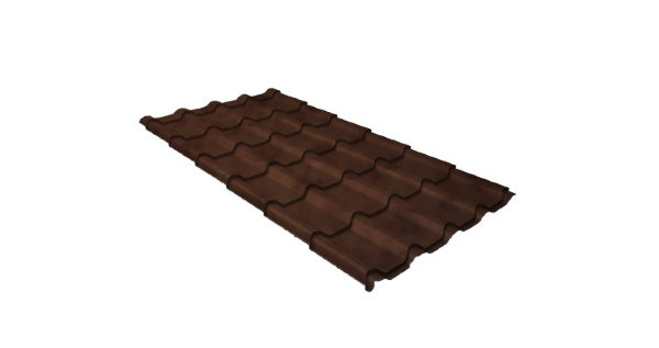 Металлочерепица камея 0,45 Safari Twincolor Brown купить в Печоре