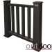 Ограждение из ДПК Outdoor Классик 3D STORM чёрный купить в Печоре