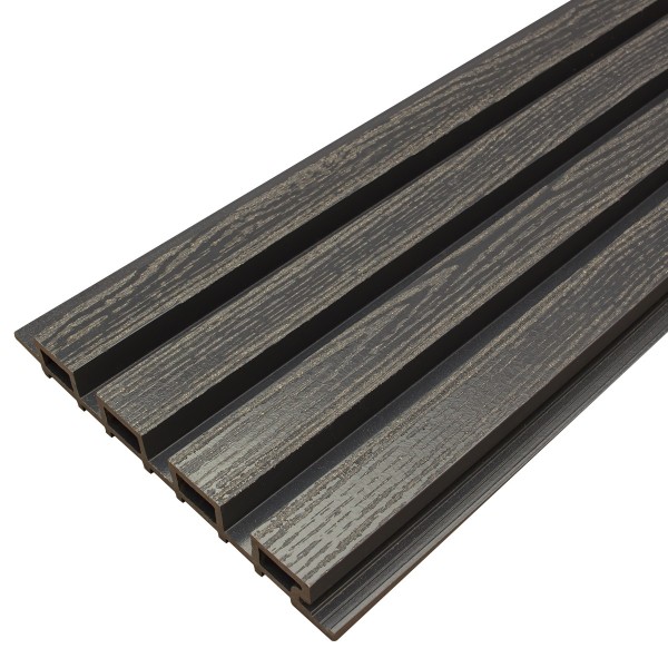 Фасадная доска из ДПК Faynag Wood Рейка Мокрый Асфальт купить в Печоре