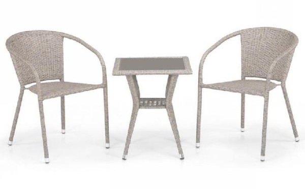 Комплект плетеной мебели AFINA из иск. ротанга T25C/Y137C-W85 Latte 2Pcs купить в Печоре