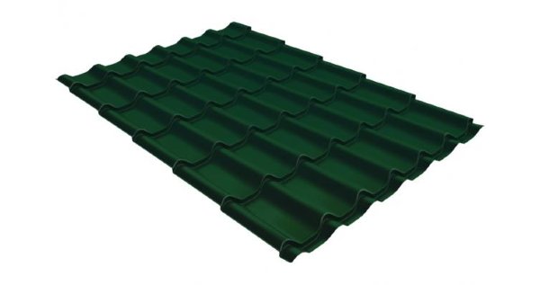 Металлочерепица классик 0,5 Satin RAL 6005 зеленый мох купить в Печоре