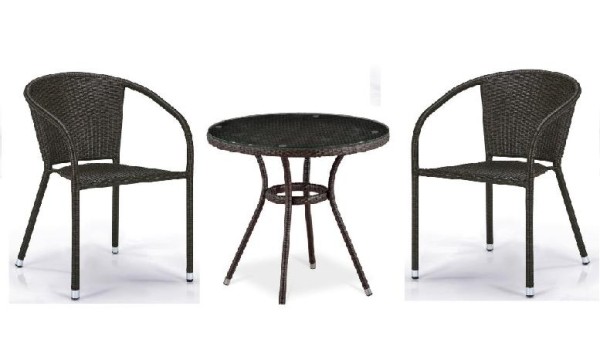 Комплект плетеной мебели AFINA из иск. ротанга Асоль-7 T282ANT/Y137C-W53 Brown 2Pcs купить в Печоре