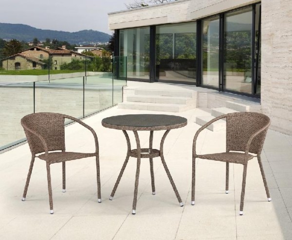 Комплект плетеной мебели AFINA из иск. ротанга T282ANT/Y137C-W56 Light Brown 2Pcs купить в Печоре