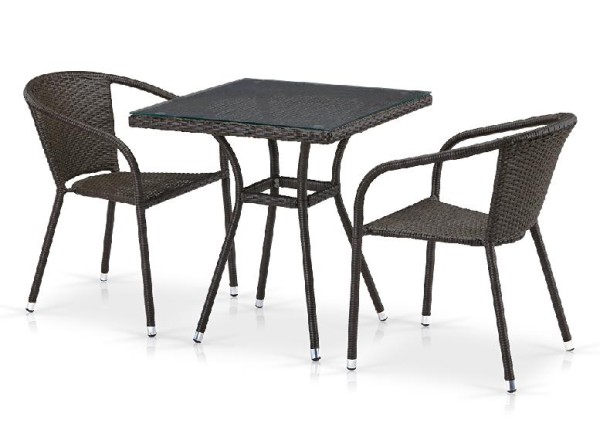 Комплект плетеной мебели AFINA из иск. ротанга T282BNT/Y137C-W53 Brown 2Pcs купить в Печоре