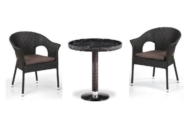 Комплект плетеной мебели AFINA из иск. ротанга T601/Y79A-W53 Brown 2Pcs купить в Печоре