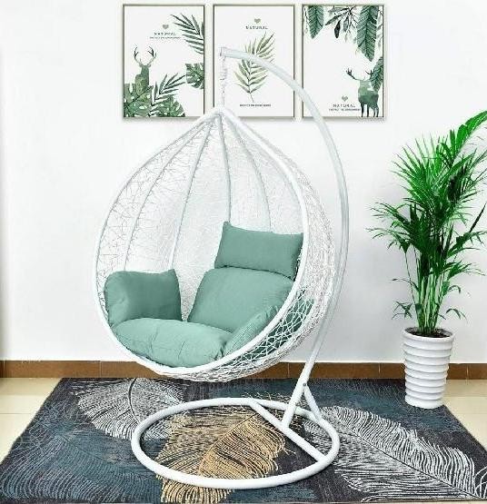 Кресло Подвесное из искусственного ротанга AFM-168A-XL White/Green купить в Печоре