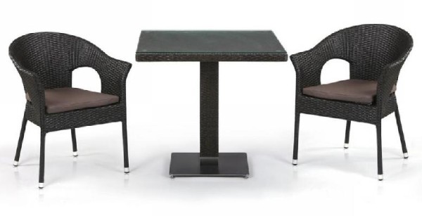 Комплект плетеной мебели AFINA из иск. ротанга T605SWT/Y79A-W53 Brown 2Pcs купить в Печоре