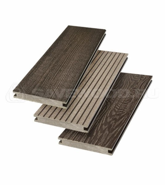 Террасная доска SW Fraxinus (R) полнотелая «SaveWood» Темно-коричневый купить в Печоре