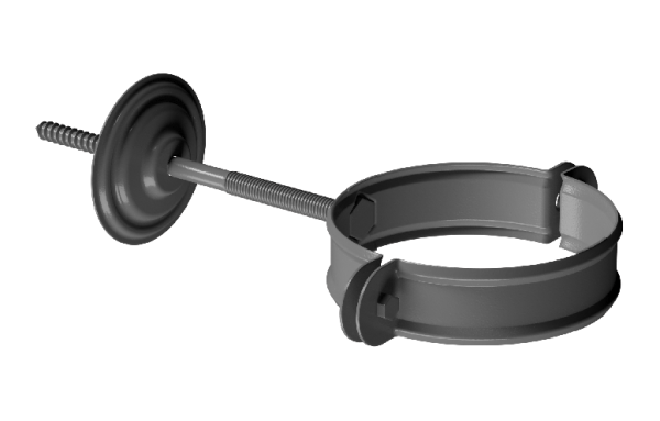 Хомут трубы D90 Döcke STAL PREMIUM Графит, (RAL 7024) купить в Печоре