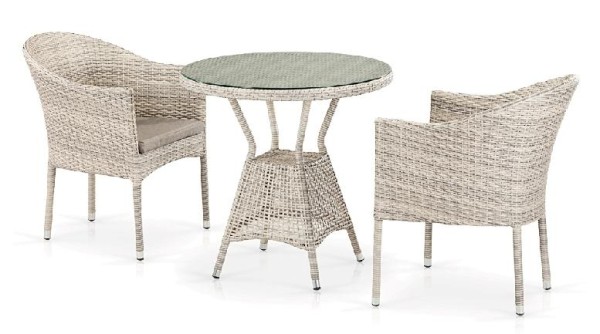 Комплект плетеной мебели AFINA из иск. ротанга T705ANT/Y350-W85 Latte 2Pcs купить в Печоре