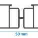 Лага алюминиевая KRONEX 50x25x3000 мм несущая купить в Печоре
