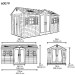 Сарай пластиковый LifeTime 15x8 DD купить в Печоре