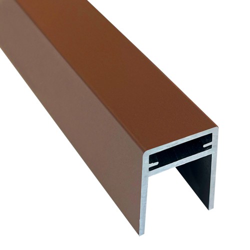 П-профиль Алюминиевый EasyDecking 35x25 Коричневый купить в Печоре