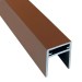П-профиль Алюминиевый EasyDecking 35x25 Коричневый купить в Печоре