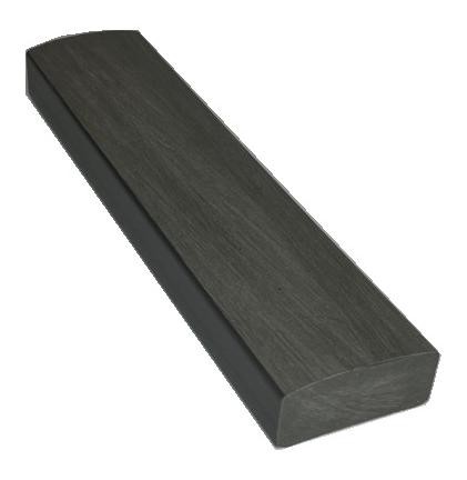 Лавочный брус Ecodecking Некст полнотелый брашированный 70х35 графит купить в Печоре
