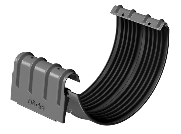 Соединитель желобов D125 Döcke STAL PREMIUM Графит, (RAL 7024) купить в Печоре