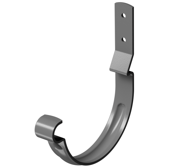 Карнизный крюк короткий (гнутый) D125 Döcke STAL PREMIUM Графит, (RAL 7024) купить в Печоре