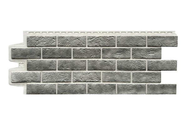 Фасадная панель Grand Line Состаренный кирпич Элит гранит, ШОВ белый купить в Печоре