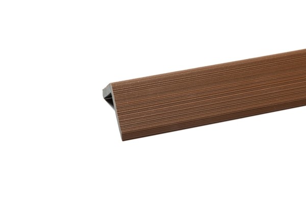 Уголок торцевой Ecodecking Скай коэкструзия 45х45х3000 Тик купить в Печоре